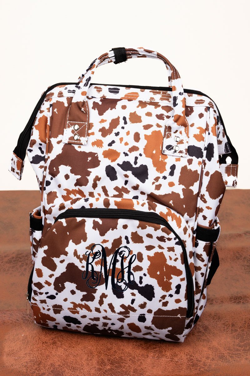 Brown Cow 2024 Print Diaper Backpack