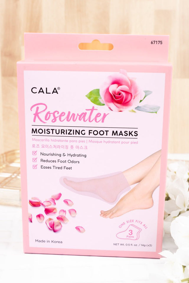 3 Pairs Rosewater Moisturizing Foot Mask Socks - Wholesale Accessory Market