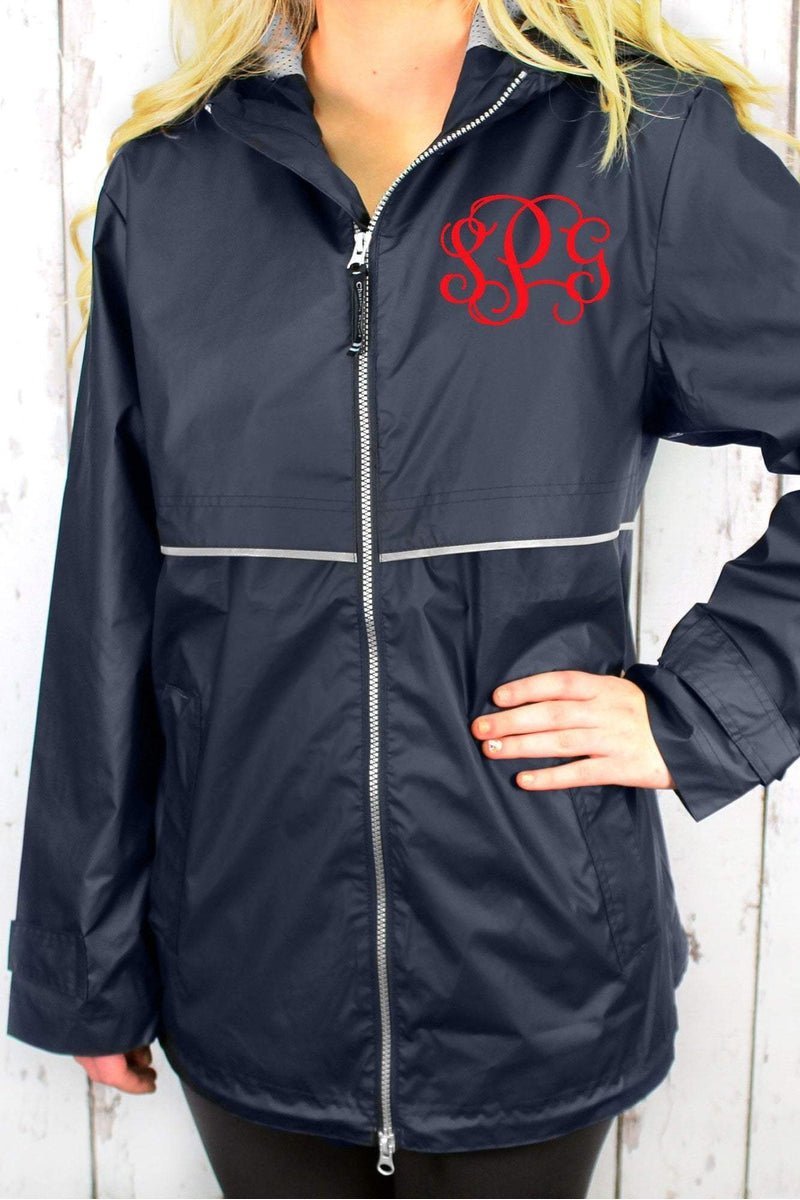 Monogrammed Rain Jacket - Women's New Englander Jacket with Hood