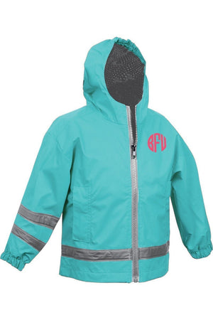 Charles River Toddler New Englander Aqua Rain Jacket *Customizable! (Wholesale Pricing N/A) - Wholesale Accessory Market