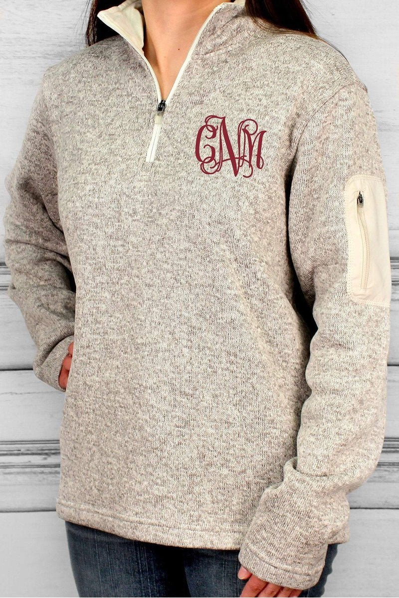 Charles river heathered fleece pullover best sale