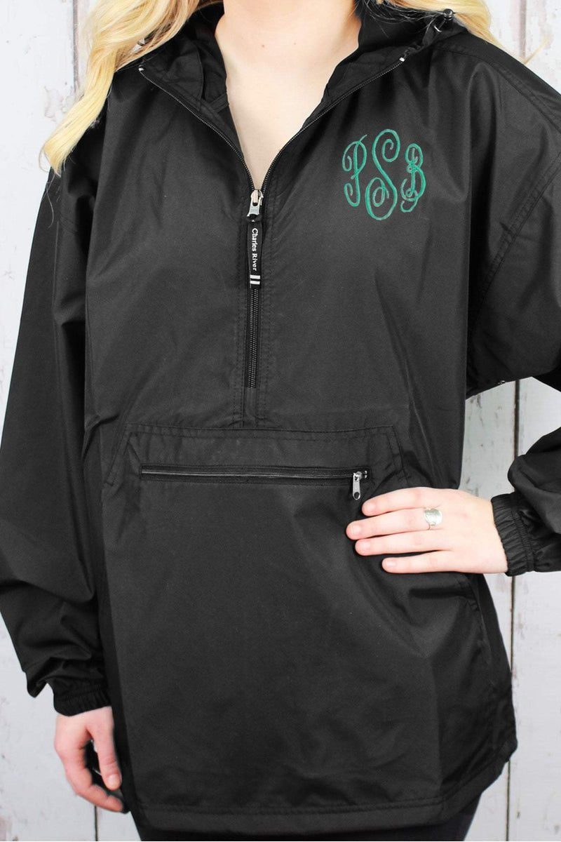 Black charles river rain jacket online