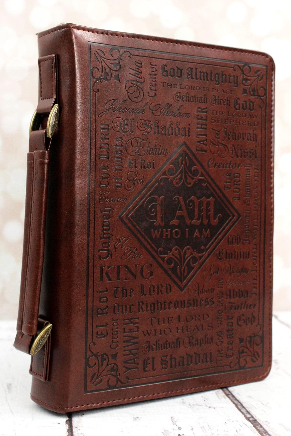 Names of God LuxLeather Large Bible Cover - Wholesale Accessory Market