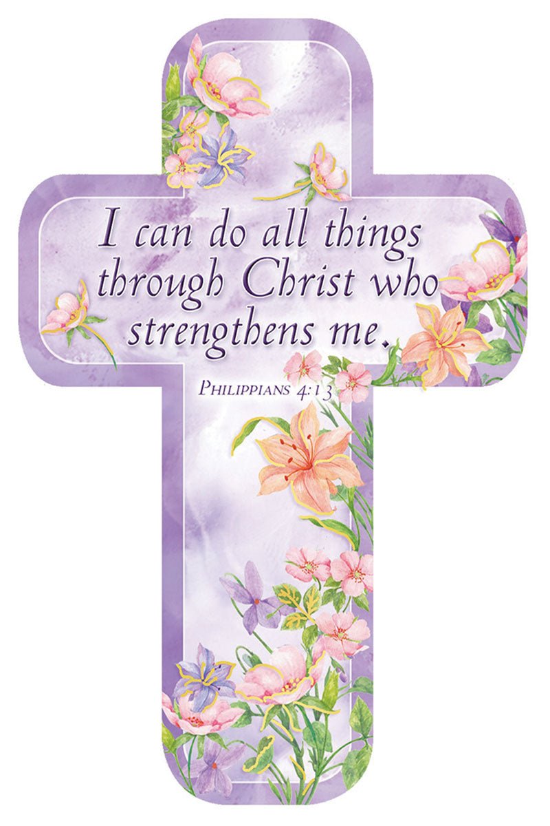 One 'All Things Though Christ' Cross Bookmark - Wholesale Accessory Market