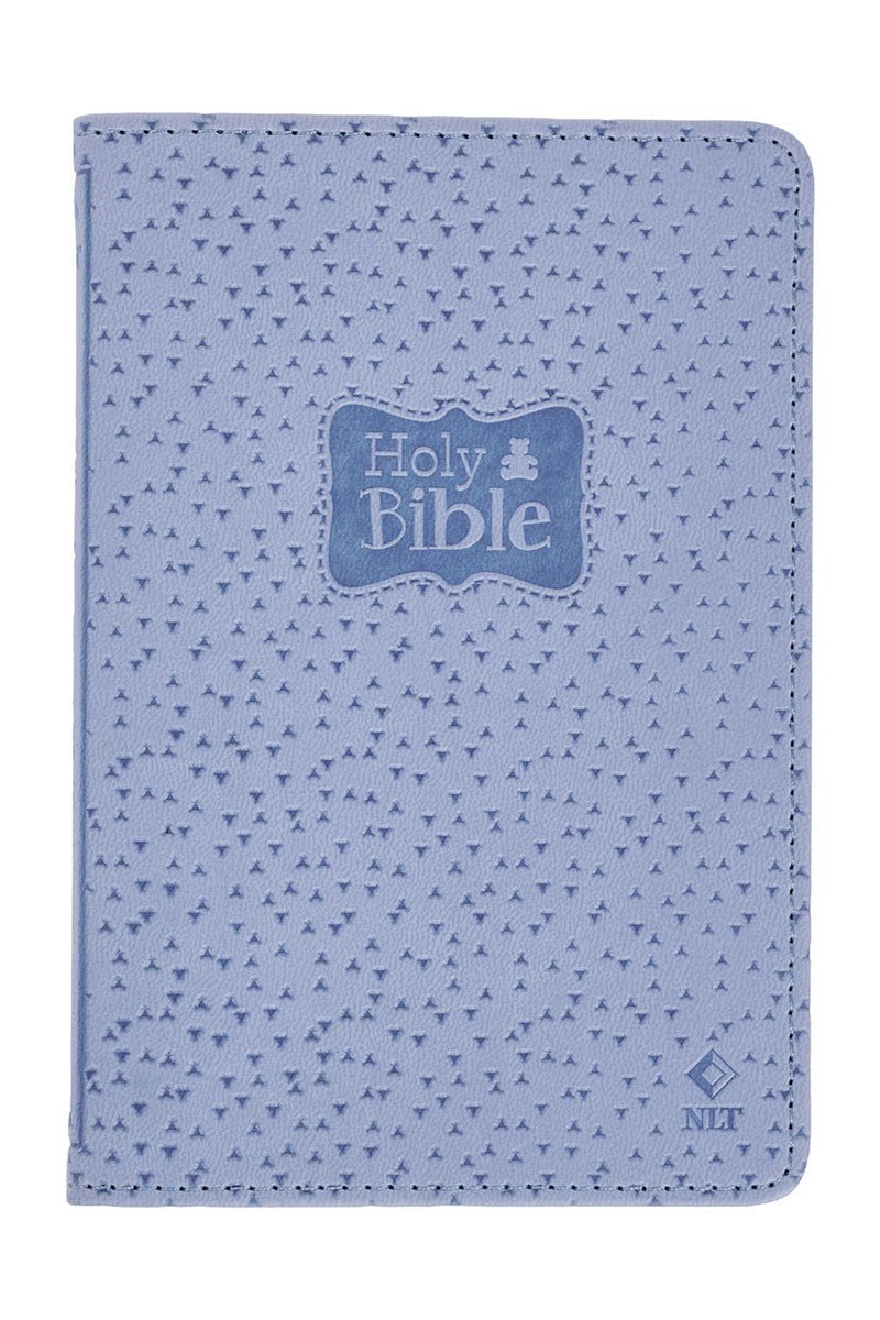 Blue Diamond Faux Leather NLT New Testament Keepsake Bible - Wholesale Accessory Market