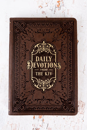 Daily Devotions From The KJV Large Print LuxLeather Devotional - Wholesale Accessory Market