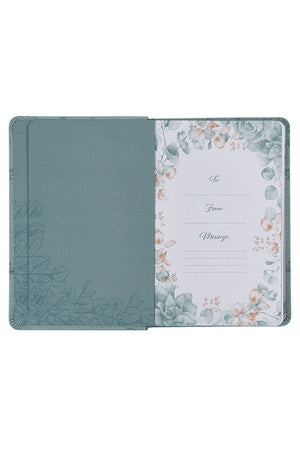 The Lord is My Shepherd Teal Faux Leather Devotional Book - Wholesale Accessory Market