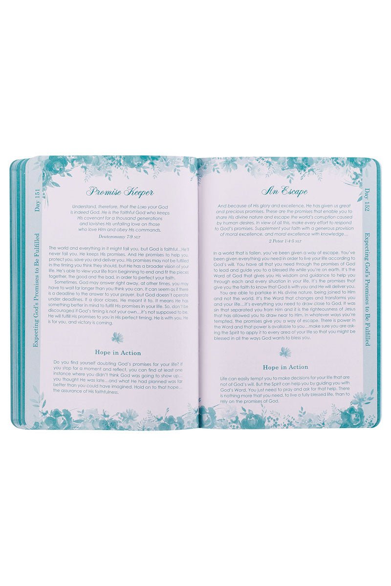 Living A Hope-Filled Life Floral Softcover Devotional - Wholesale Accessory Market