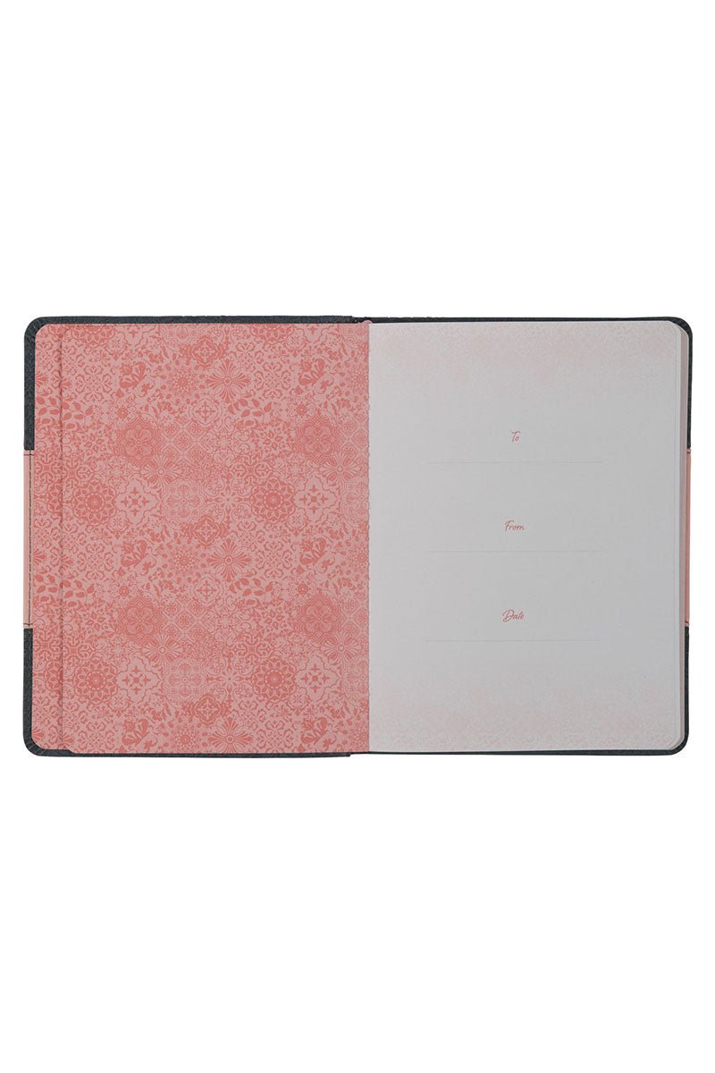 Life Lessons For Moms Gray and Pink Faux Leather Book - Wholesale Accessory Market