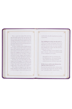 Praying the Psalms Purple Faux Leather Prayer Book - Wholesale Accessory Market