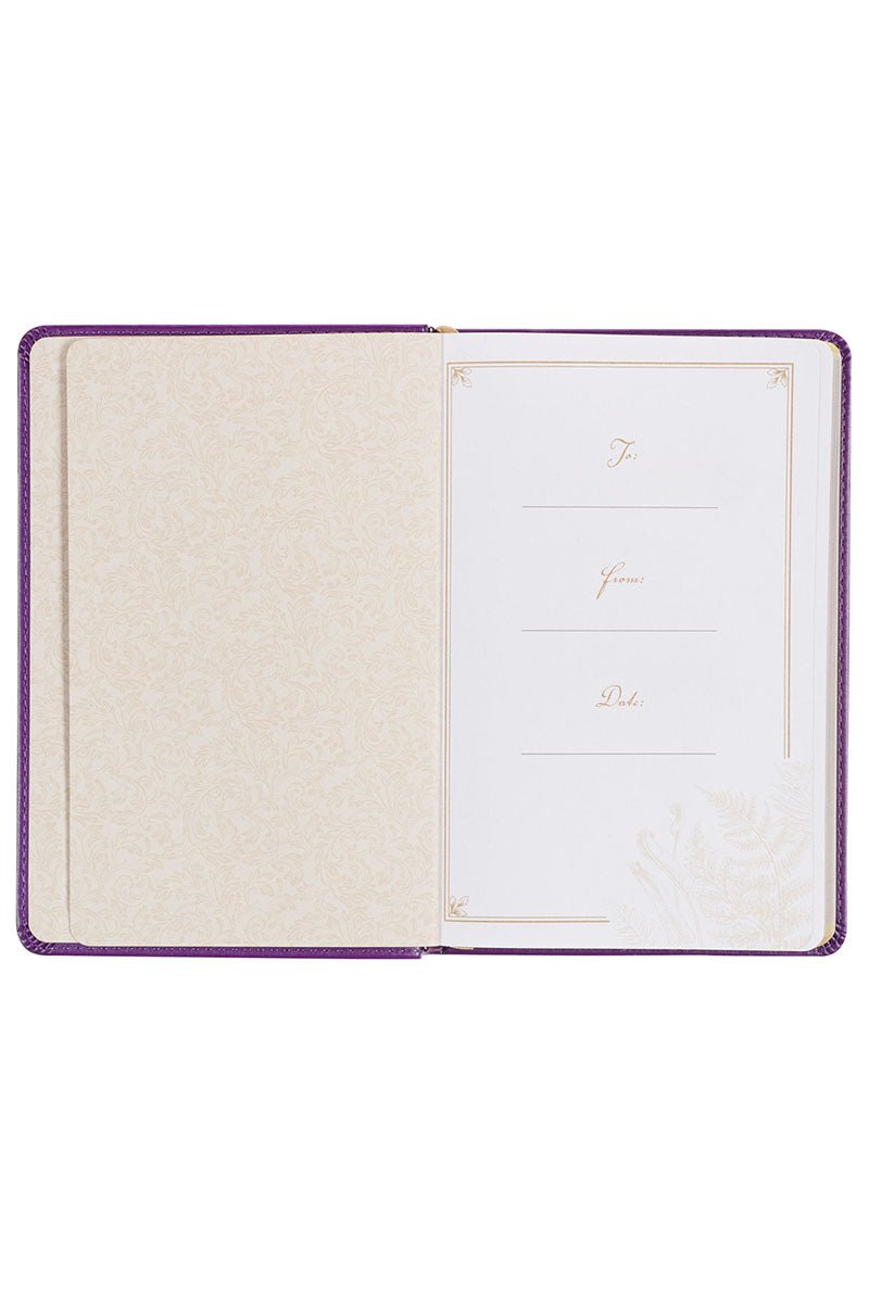 Praying the Psalms Purple Faux Leather Prayer Book - Wholesale Accessory Market