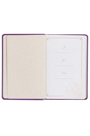 Praying the Psalms Purple Faux Leather Prayer Book - Wholesale Accessory Market