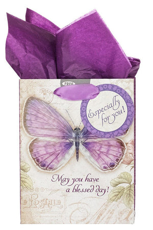 Blessed Day Butterfly Small Gift Bag - Wholesale Accessory Market