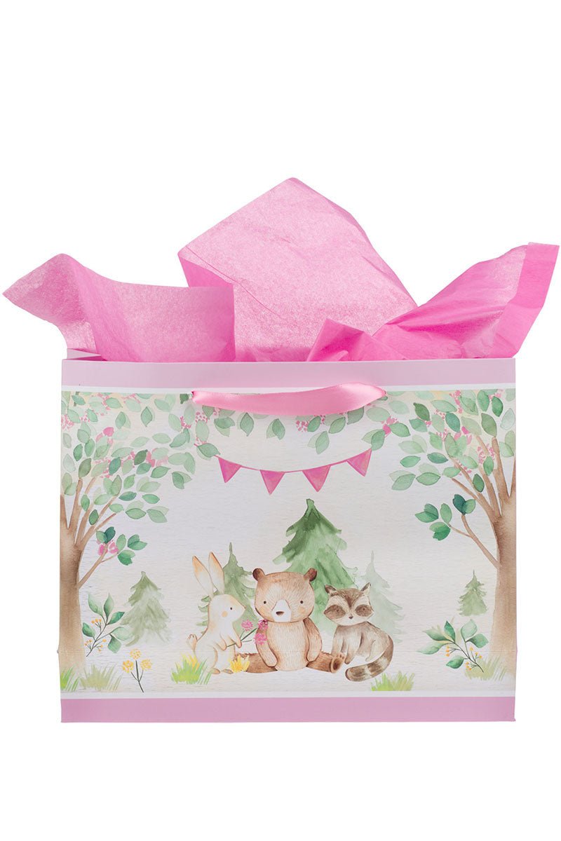 Everything Beautiful Forest Animals Large Landscape 3-in-1 Gift Bag Set - Wholesale Accessory Market