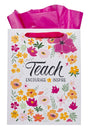 Teach Encourage Inspire Large Portrait Gift Bag - Wholesale Accessory Market