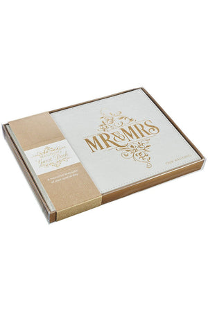 White Lace Mr. & Mrs. Wedding Guest Book - Wholesale Accessory Market