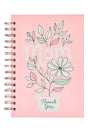 Thank You Mom Daisy Large Wirebound Journal - Wholesale Accessory Market