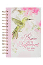 My Grace is Sufficient Hummingbird Pink Large Wirebound Journal - Wholesale Accessory Market