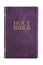 Purple Faux Leather KJV Deluxe Gift Bible with Thumb Index - Wholesale Accessory Market