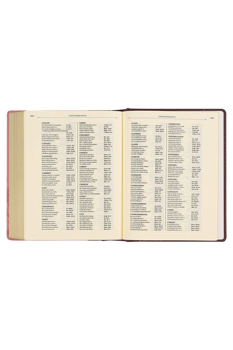 Pink and Brown Faux Leather KJV Note-Taking Bible - Wholesale Accessory Market