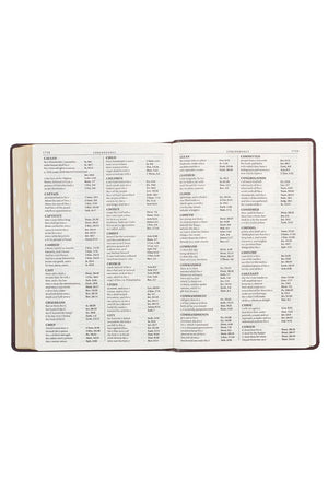 Framed Burgundy Faux Leather Super Giant Print KJV Bible - Wholesale Accessory Market