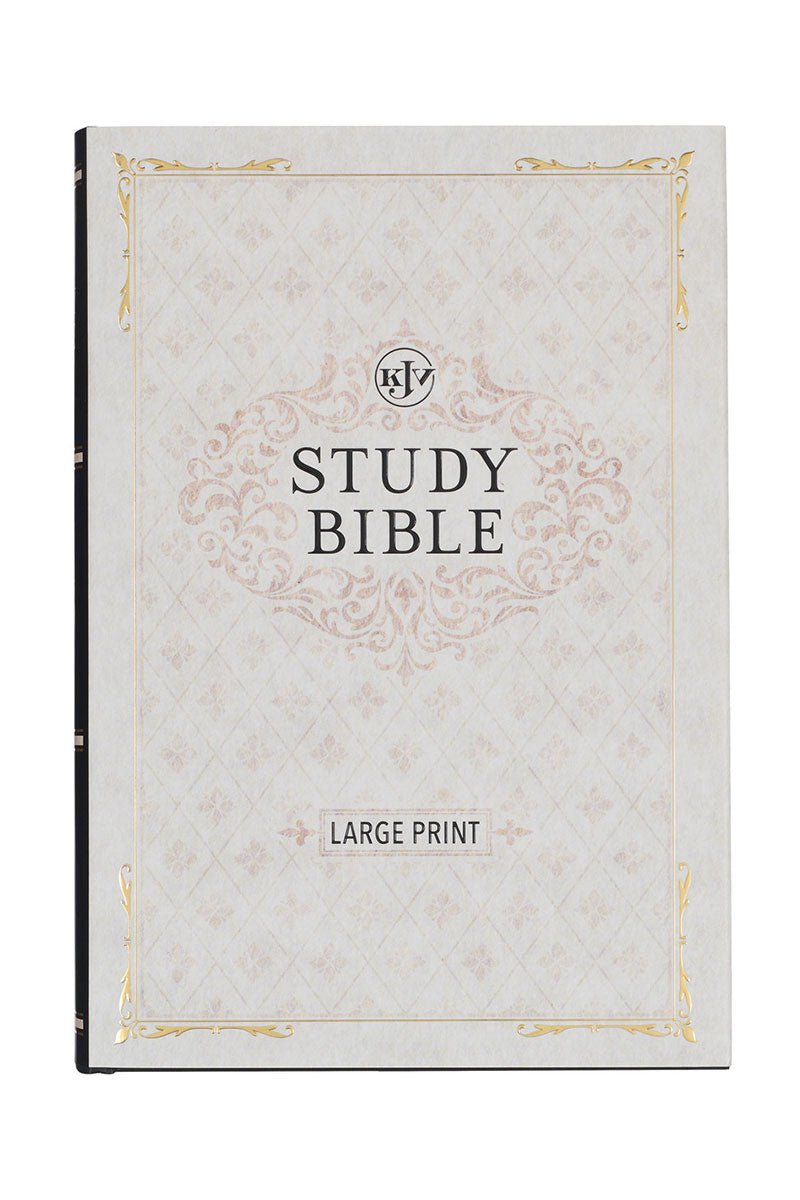 Black Hardcover Large Print KJV Study Bible - Wholesale Accessory Market