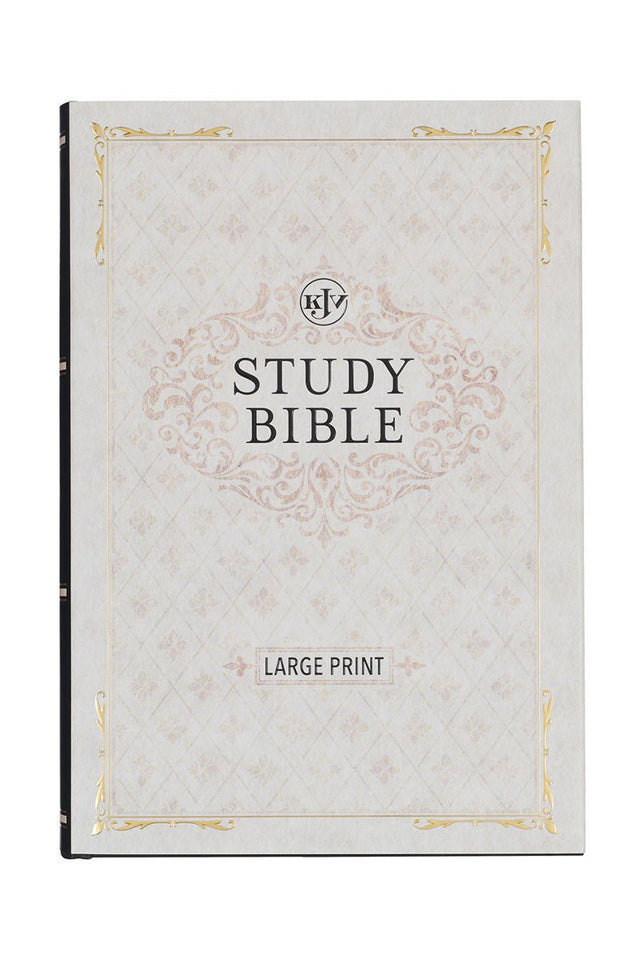 Black Hardcover Large Print KJV Study Bible - Wholesale Accessory Market