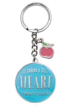 It Takes A Big Heart Teacher Keyring in Gift Tin - Wholesale Accessory Market