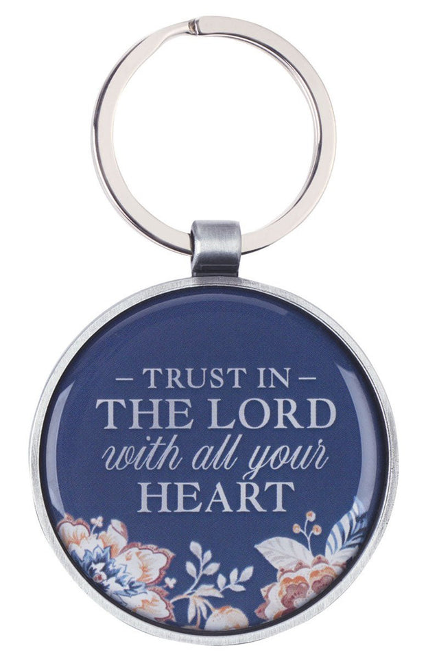 Trust Honey Brown and Navy Keyring - Wholesale Accessory Market