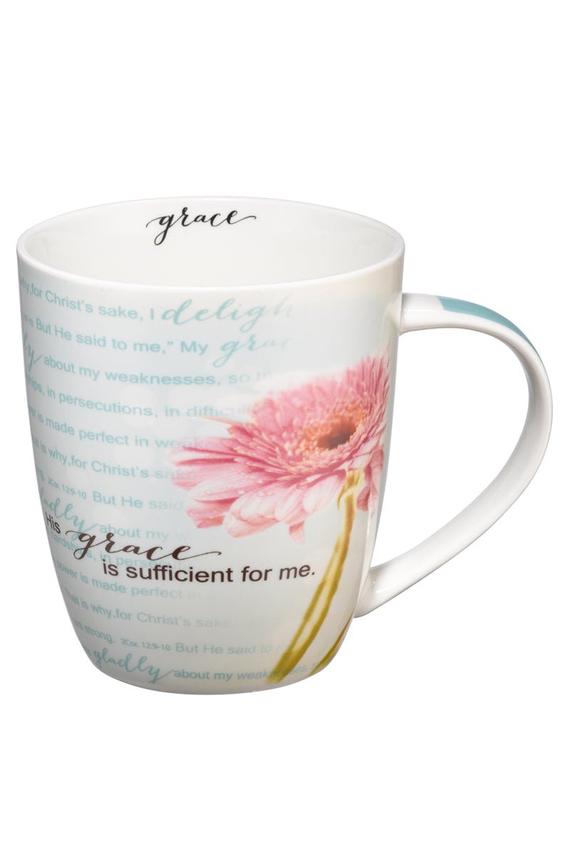 His Grace Is Sufficient Flower Mug - Wholesale Accessory Market