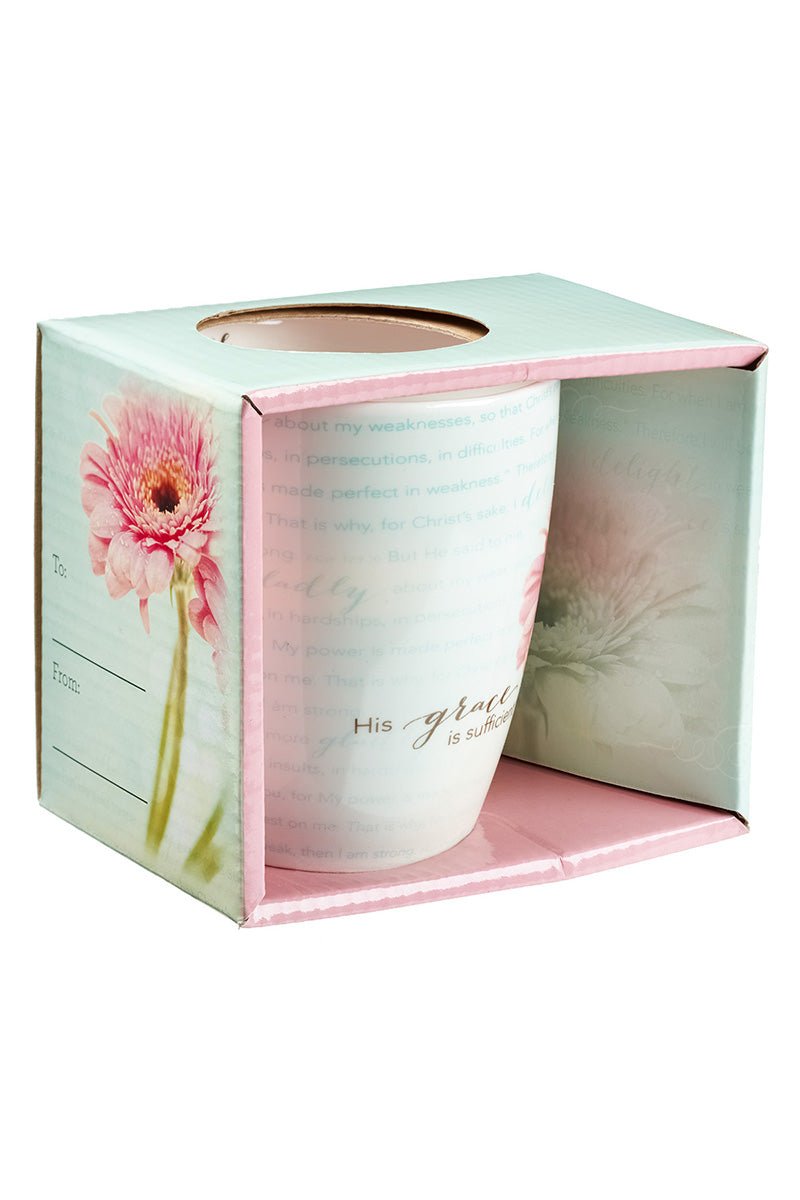 His Grace Is Sufficient Flower Mug - Wholesale Accessory Market