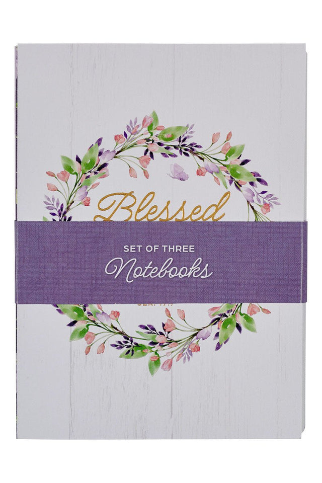 Set of 3 Blessed is the One Notebooks - Wholesale Accessory Market