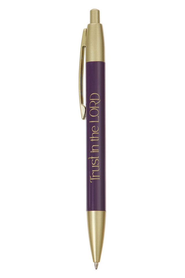 Trust in The Lord Purple Pen in Gift Box - Wholesale Accessory Market