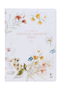 Cream Floral Faux Leather NLT Spiritual Growth Bible - Wholesale Accessory Market