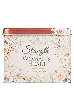 Strength for a Women's Heart Devotional Cards in a Gift Tin - Wholesale Accessory Market