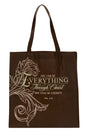 Everything Through Christ Fluted Iris Tote Bag - Wholesale Accessory Market