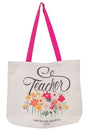 I Know the Plans Teacher Canvas Tote Bag - Wholesale Accessory Market