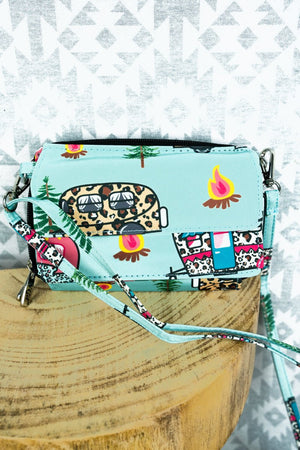 NGIL Wild About Camping Crossbody Organizer Clutch - Wholesale Accessory Market