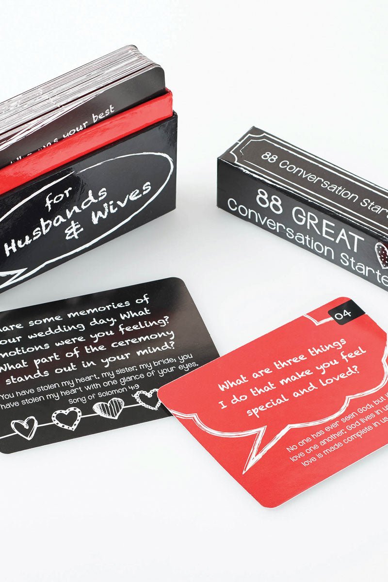 88 Conversation Starters for Husbands & Wives Boxed Cards - Wholesale Accessory Market