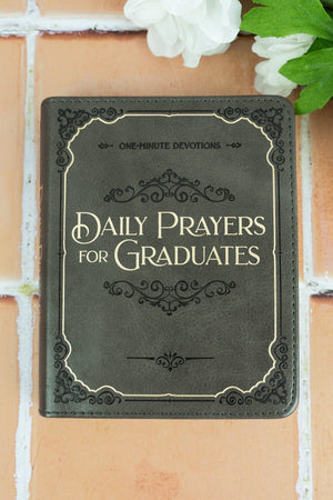 Daily Prayers for Graduates Gray LuxLeather Daily Devotional - Wholesale Accessory Market