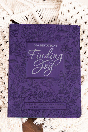 Finding Joy Purple LuxLeather Daily Devotional - Wholesale Accessory Market