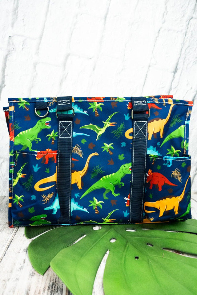 NGIL Dino-Mite Utility Tote with Navy Trim - Wholesale Accessory Market