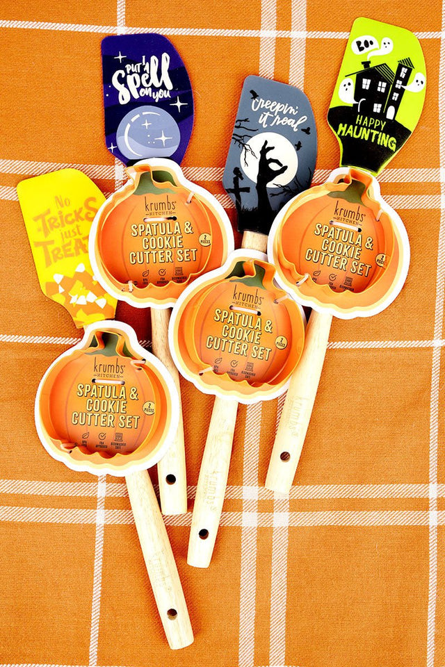 One Halloween Krumbs Kitchen Spatula & Cookie Cutter Set - SHIPS ASSORTED - Wholesale Accessory Market