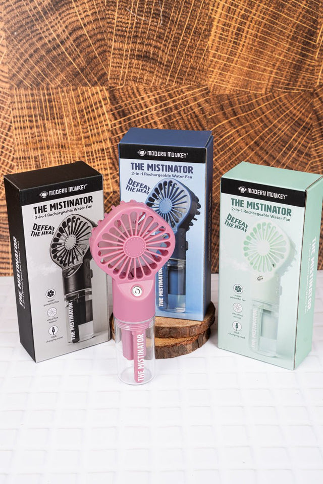 One The Mistinator 2-In-1 Rechargeable Water Fan - SHIPS ASSORTED - Wholesale Accessory Market