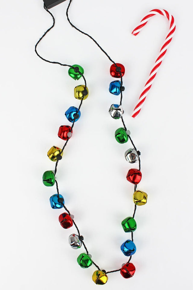 Flashing Jingle Bell Necklace - Wholesale Accessory Market