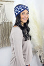 L.I.B. New York Pierre Plateau Headband, Navy - Wholesale Accessory Market