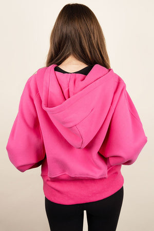 PRE-ORDER! Cozy Up To You Hot Pink Thumbhole Hoodie **EXPECTED SHIP DATE 9/5** - Wholesale Accessory Market