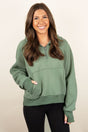 PRE-ORDER! Cozy Up To You Sage Thumbhole Hoodie **EXPECTED SHIP DATE 9/5** - Wholesale Accessory Market