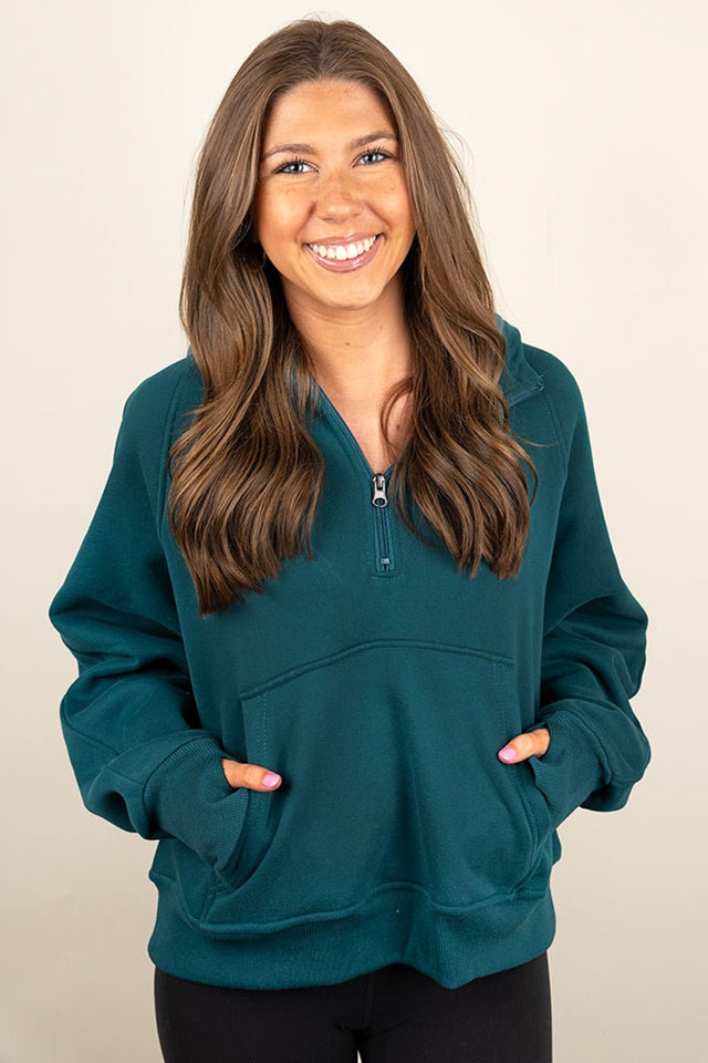 PRE-ORDER! Cozy Up To You Teal Thumbhole Hoodie **EXPECTED SHIP DATE 9/5** - Wholesale Accessory Market