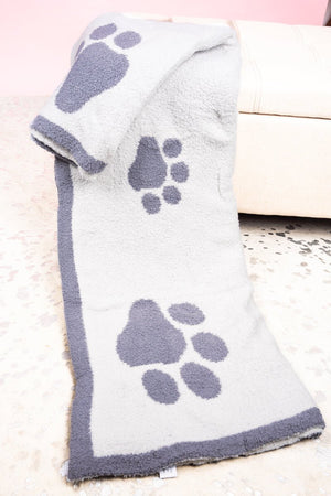 20% OFF! Cozy Cuddles Evie Paw Print Blanket - Wholesale Accessory Market